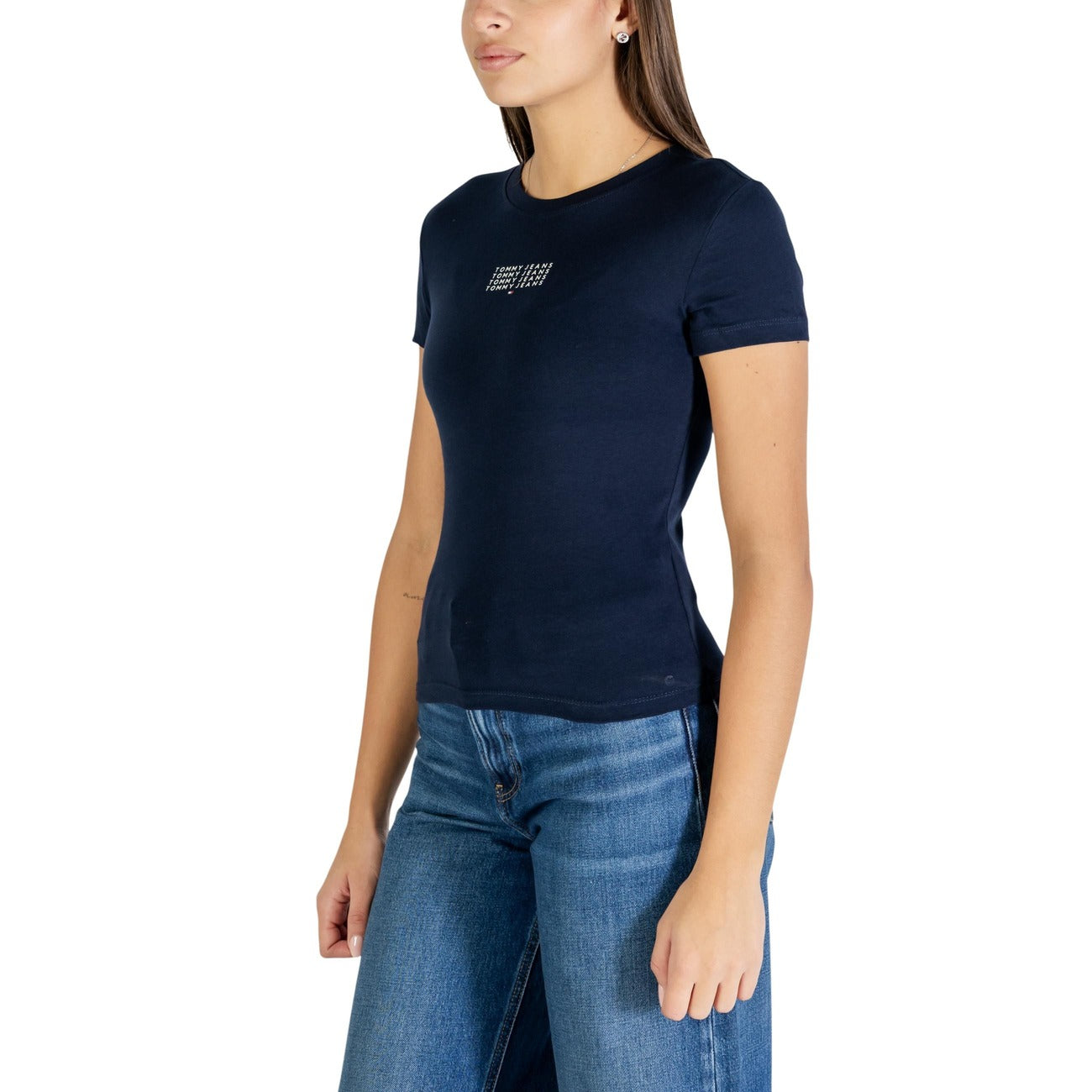 Tommy Hilfiger Jeans T-shirt Dames Blauw #2447918