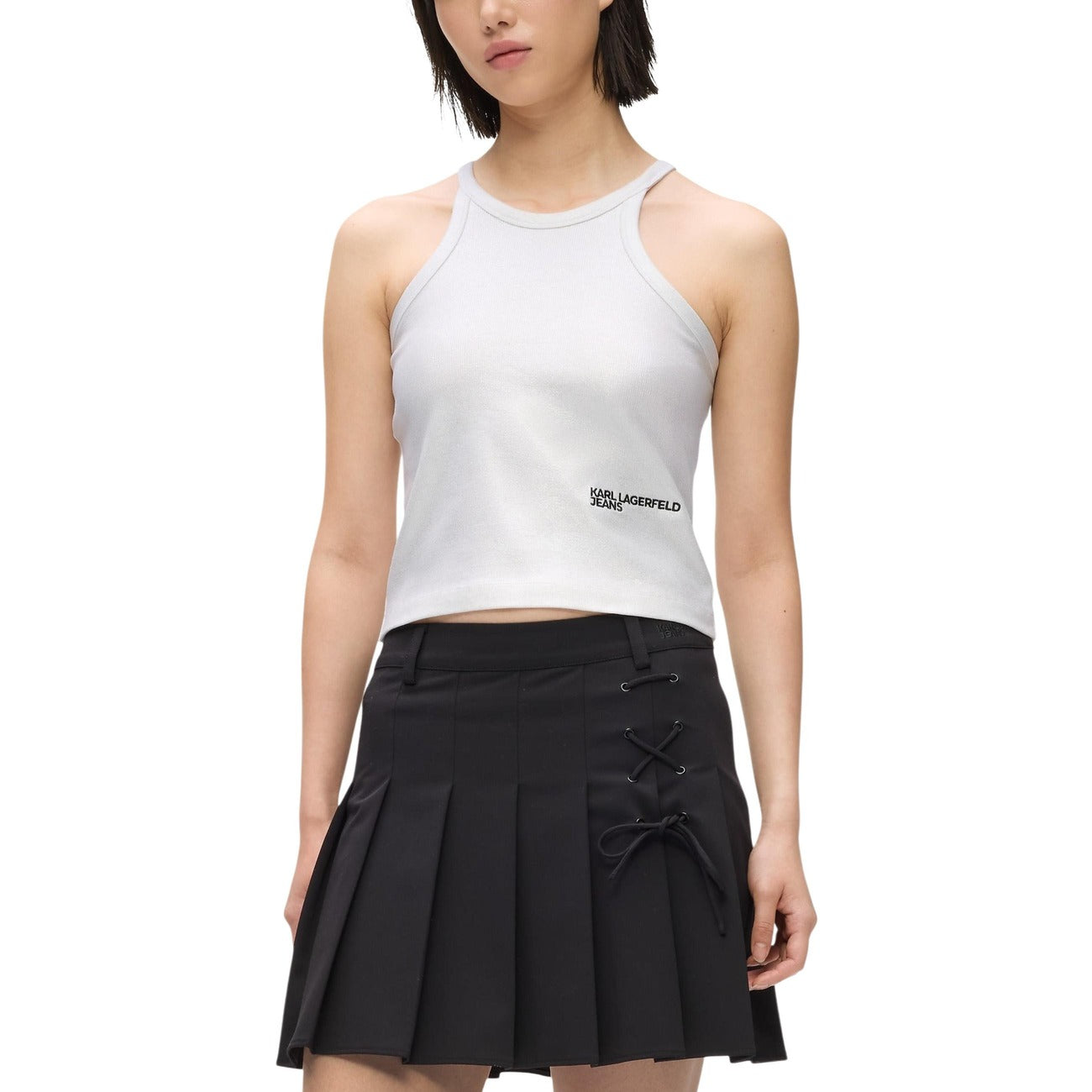 Karl Lagerfeld Jeans Top Damen Silber