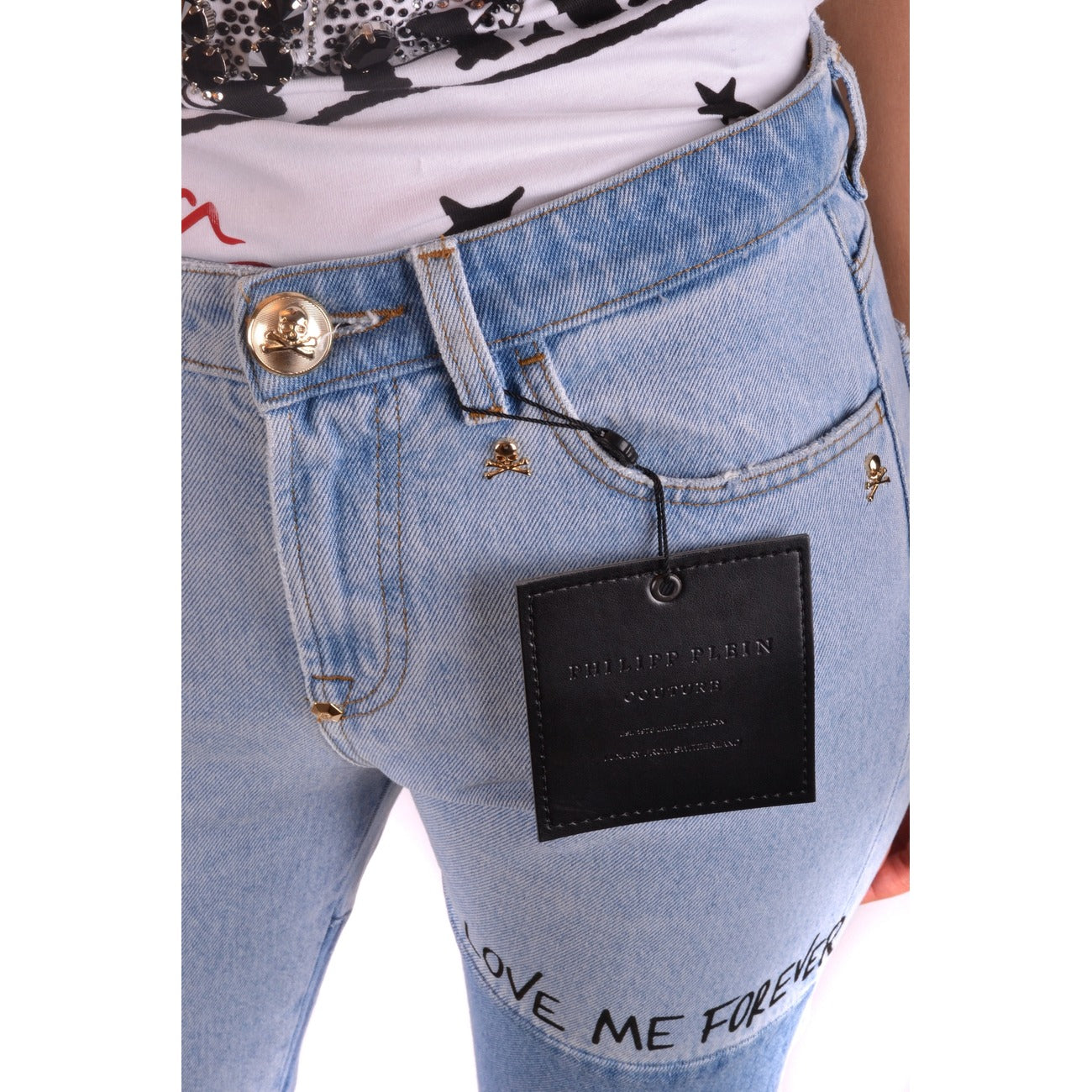 Philipp Plein Jeans Dames Lichtblauw