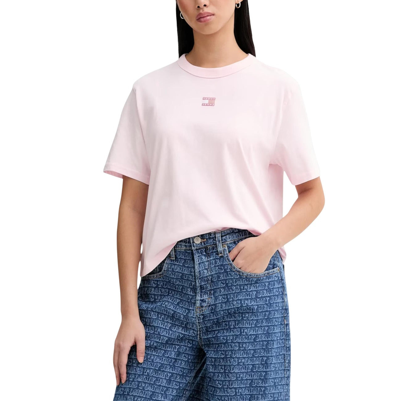 Tommy Hilfiger Jeans T-Shirt Damen Rosa