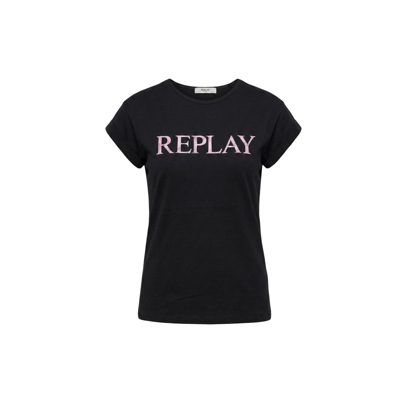 Replay T-Shirt Damen Schwarz