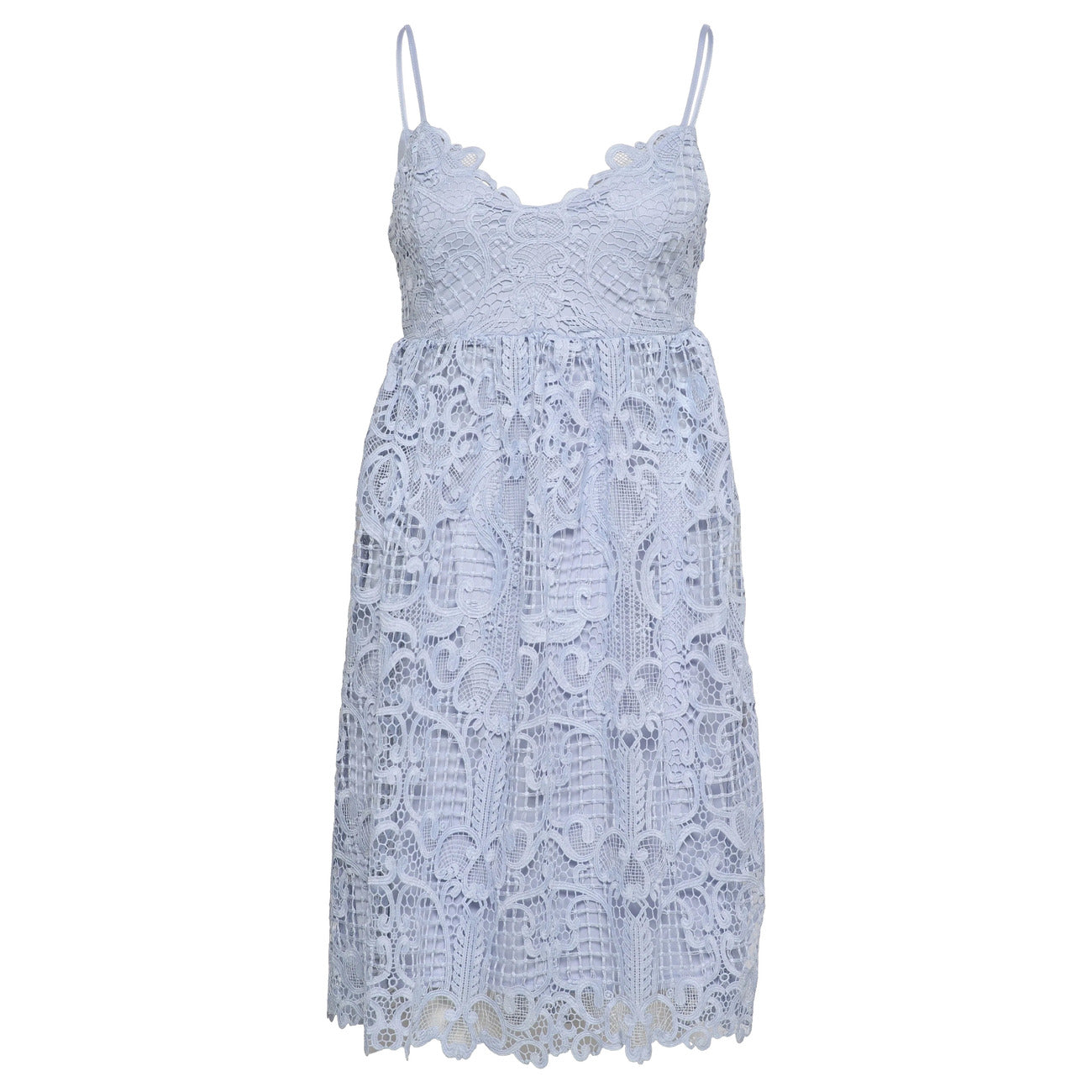 Vila Clothes Jurk Dames Lichtblauw