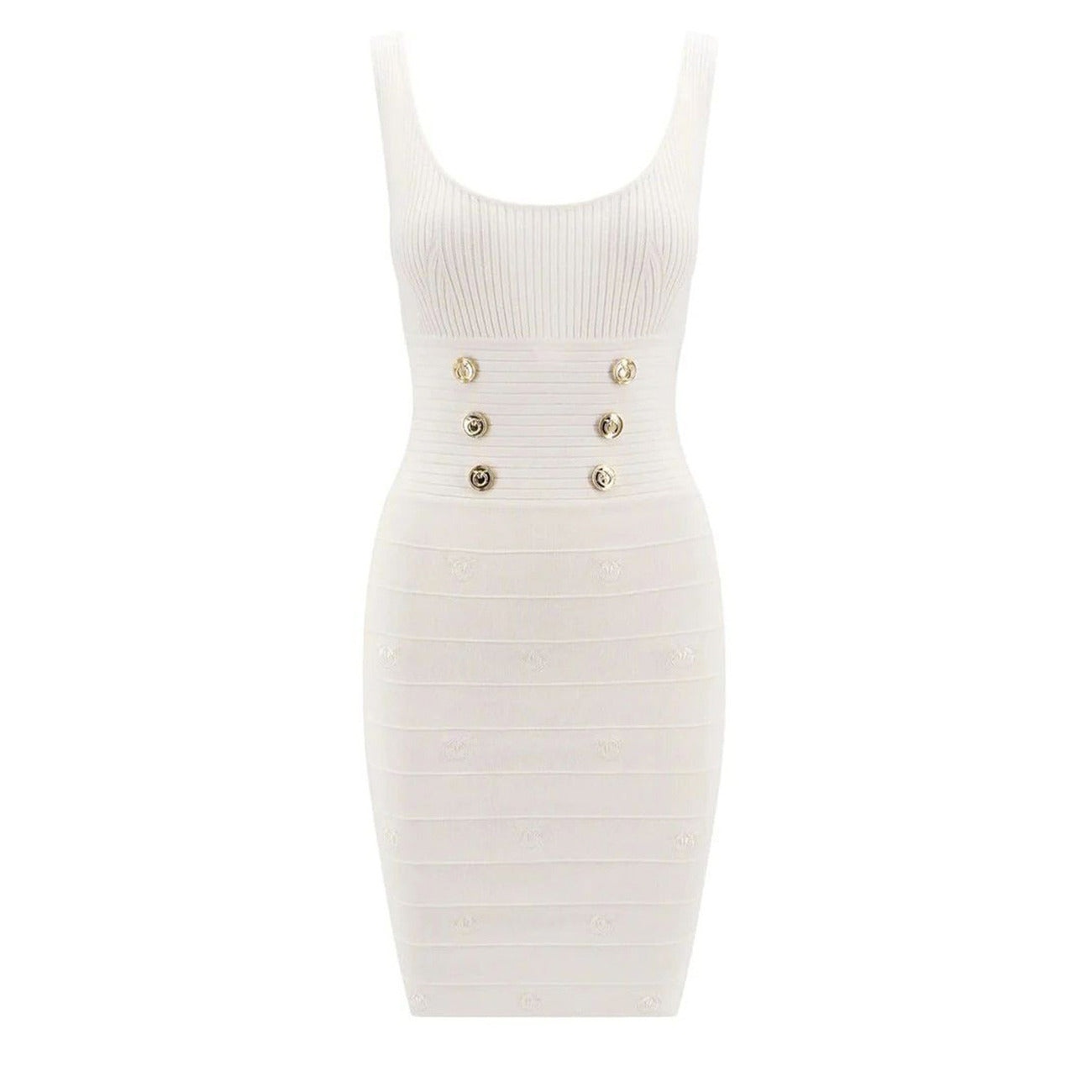 Pinko Jurk Dames Wit #2424336