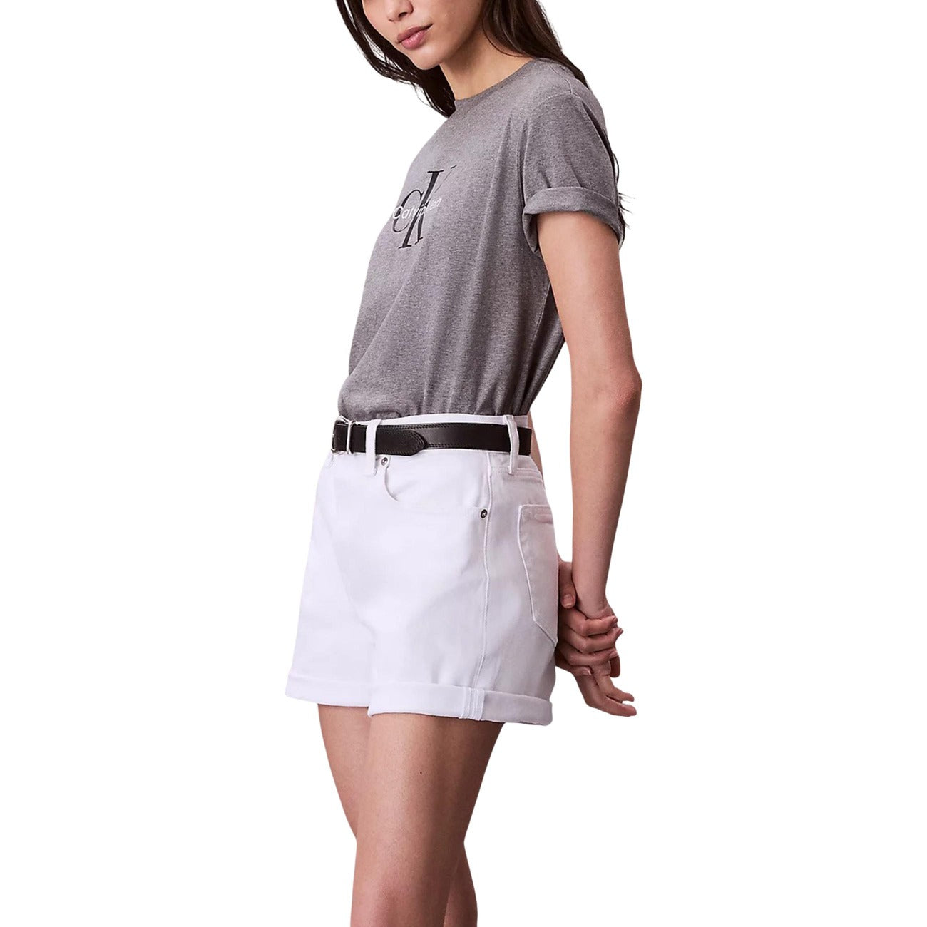 Calvin Klein Jeans T-Shirt Damen Grau #2446538