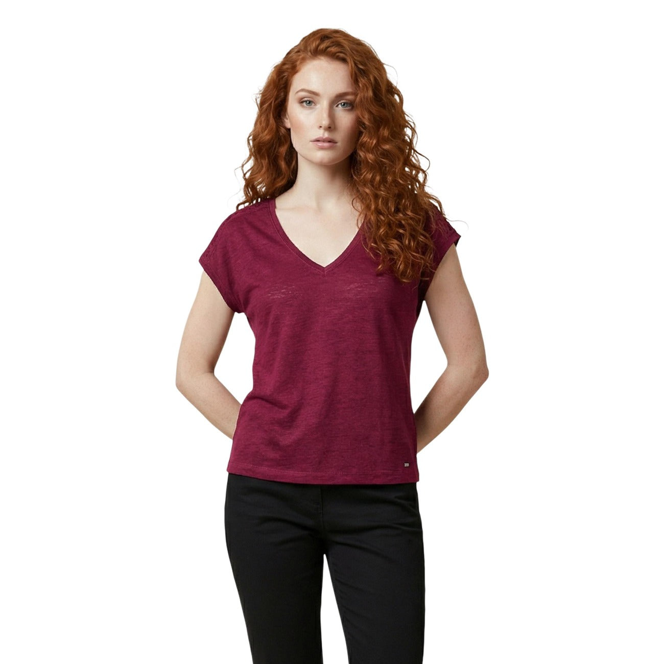 Morgan De Toi T-shirt Women Burgundy