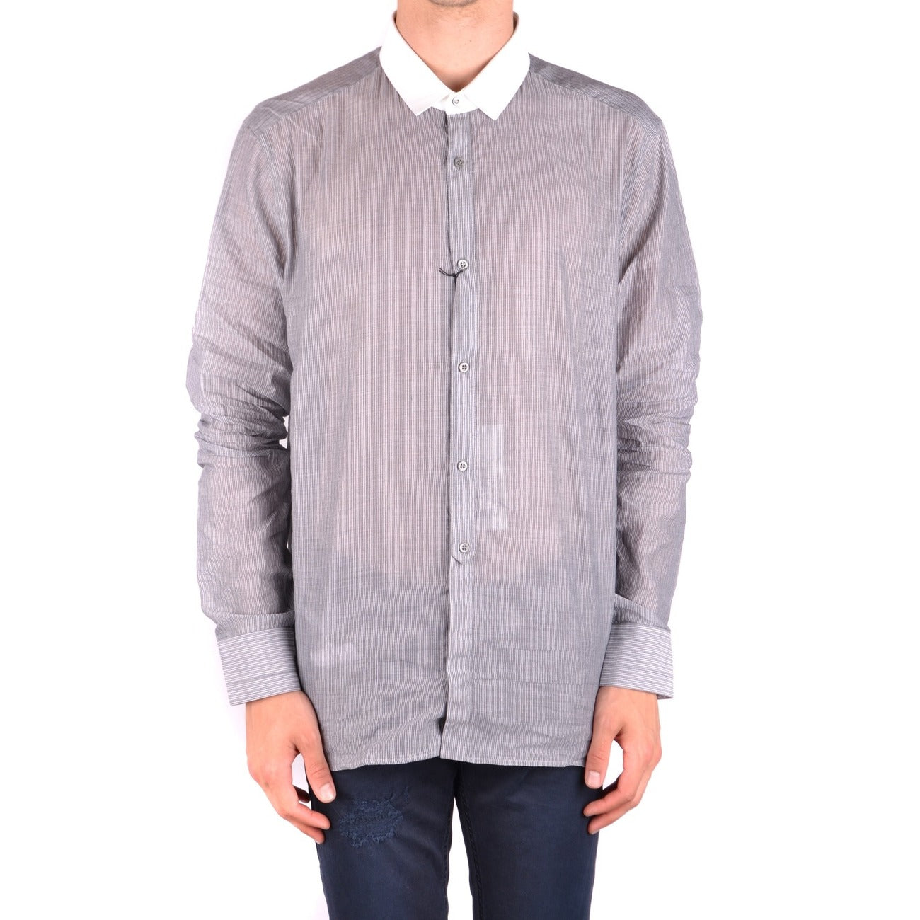 Neil Barrett Shirt Heren Grijs #2430952