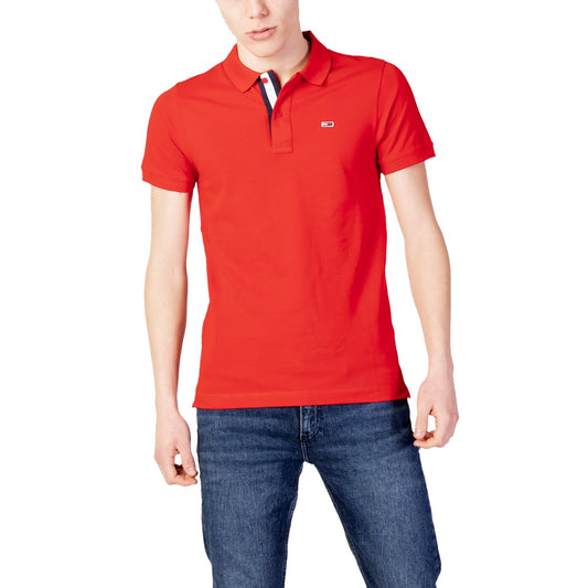Tommy Hilfiger Jeans Polo Top Heren Rood