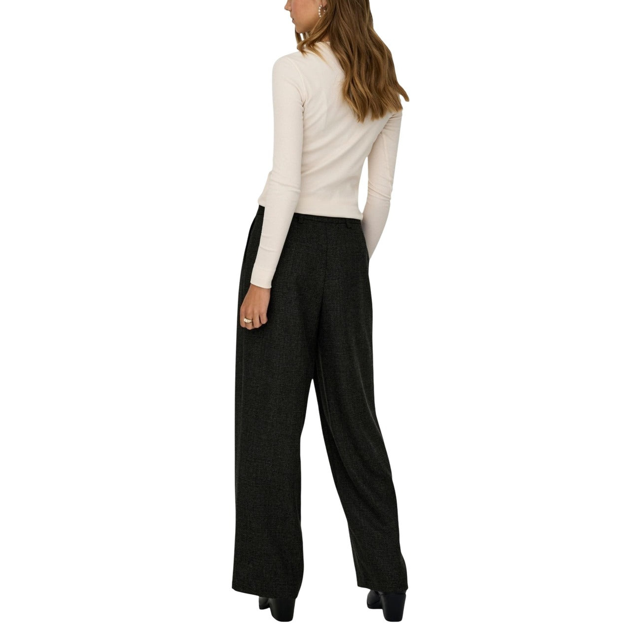Jacqueline De Yong Broek Dames Zwart #2465088