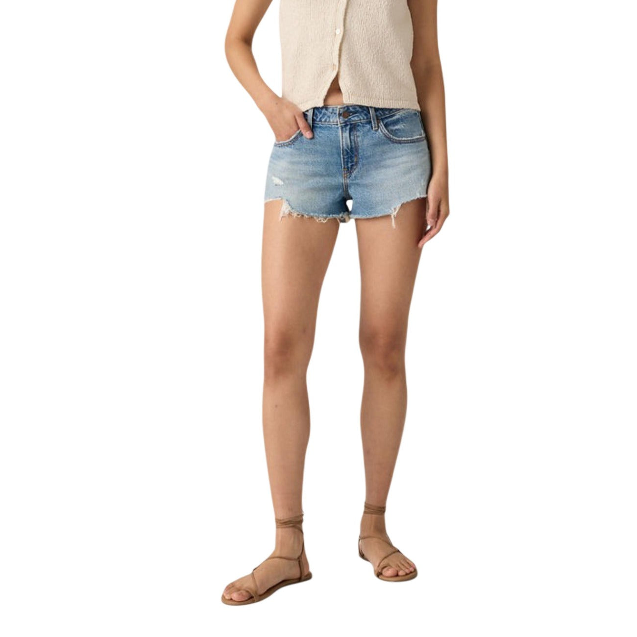 Levi`s Shorts Damen Hellblau Hellblau