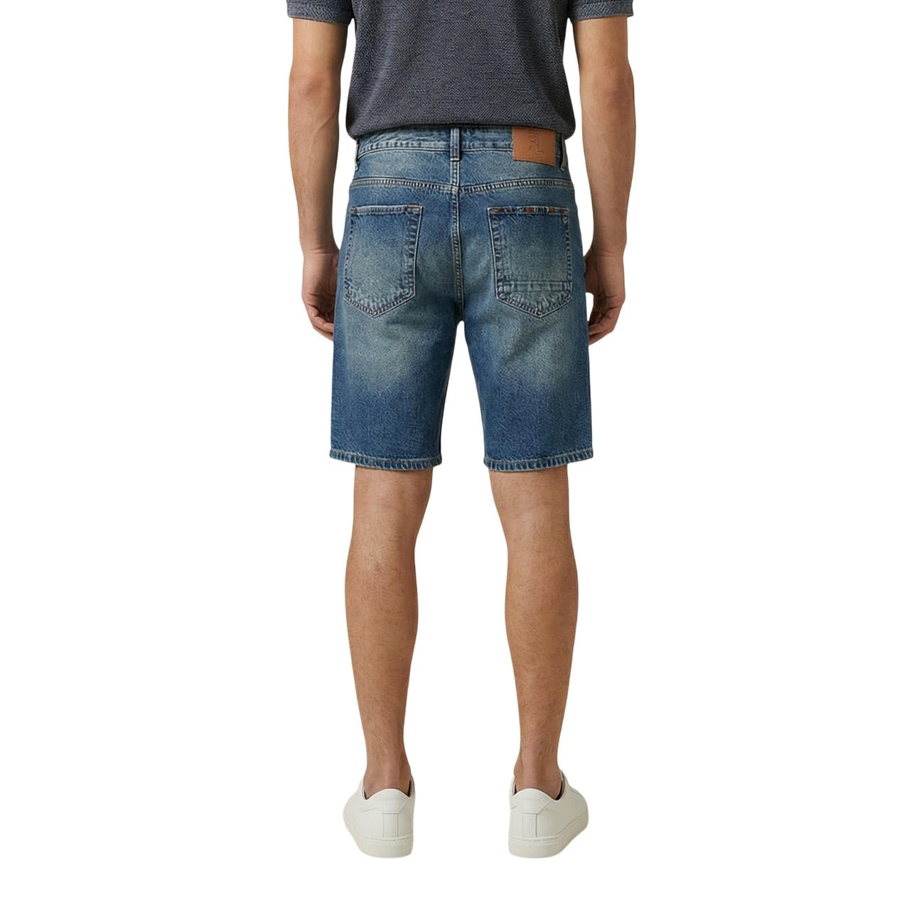 Gianni Lupo Bermuda Herren Blau