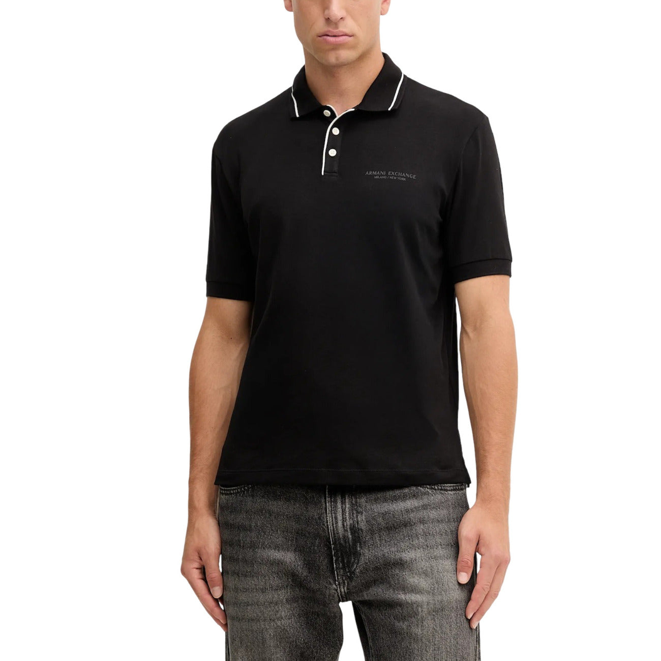 Armani Exchange Polo Top Heren Blauw