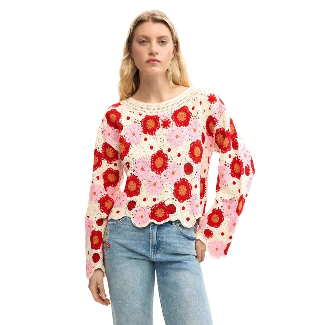 Desigual Strickmode Damen Beige