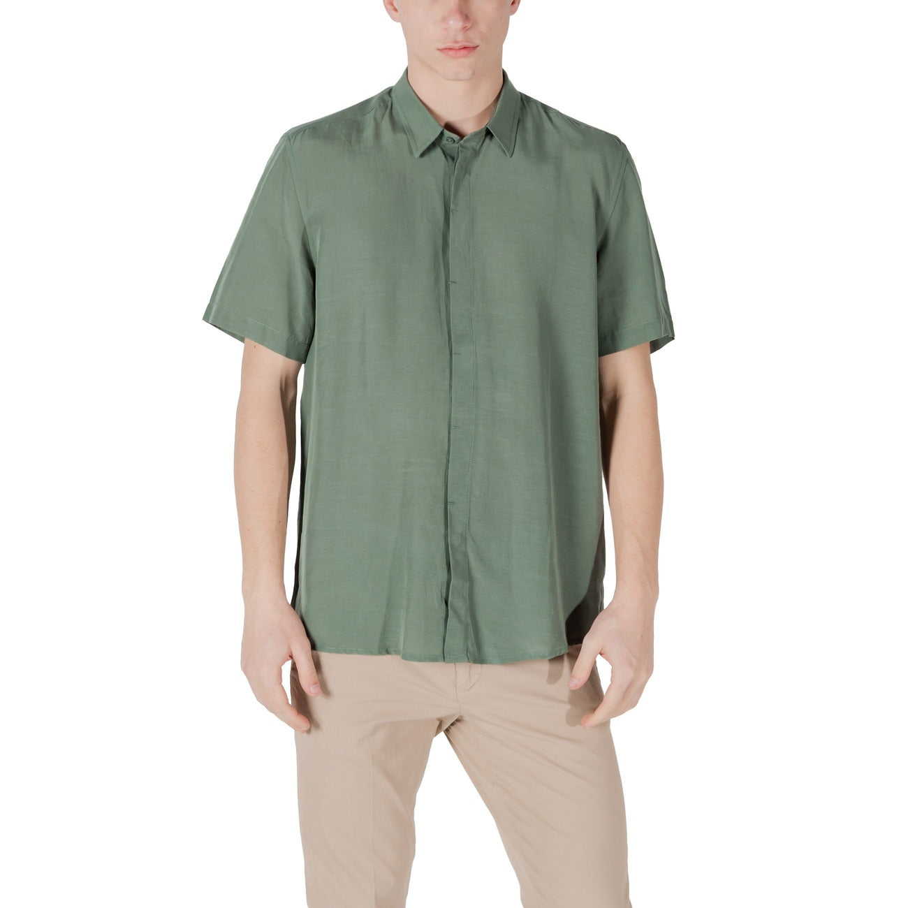 Antony Morato Shirt Heren Groen #2464253