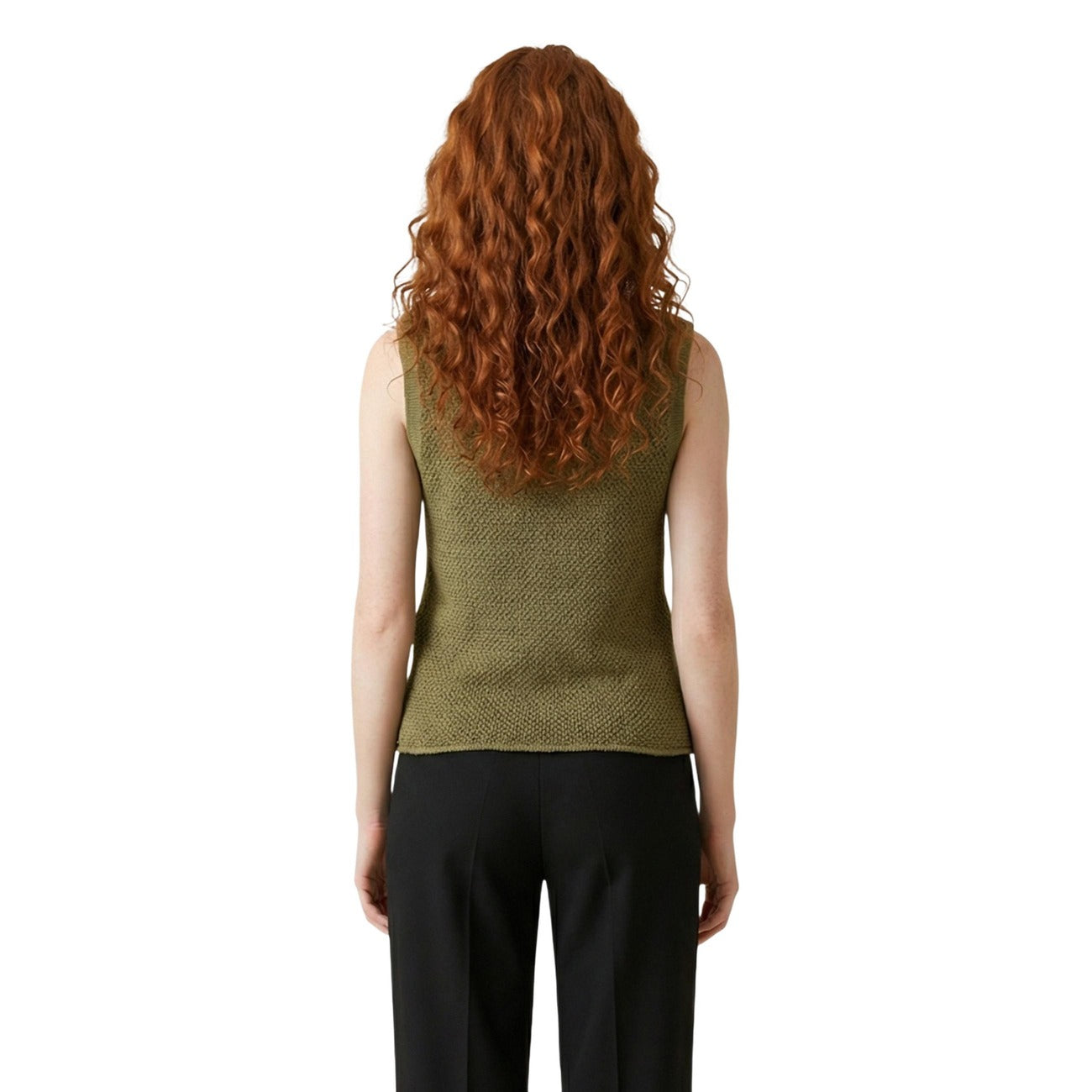Jacqueline De Yong Gilet Dames Groen