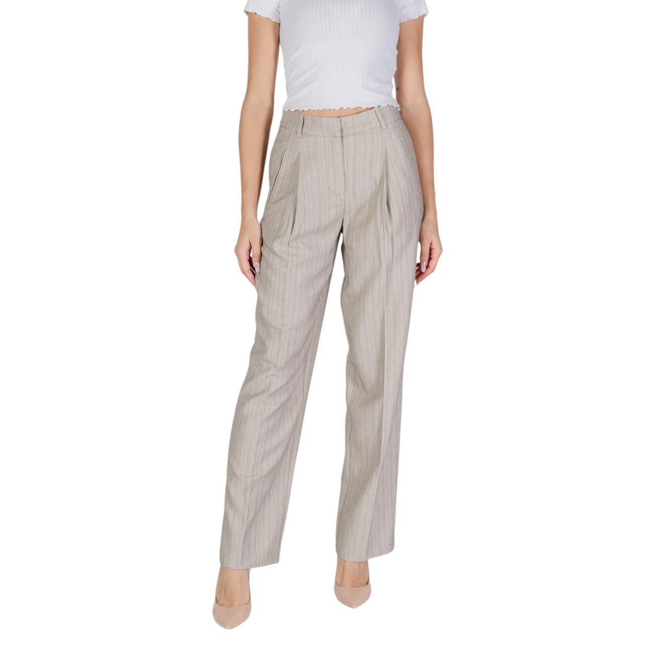 Vero Moda Broek Dames Grijs #2463876