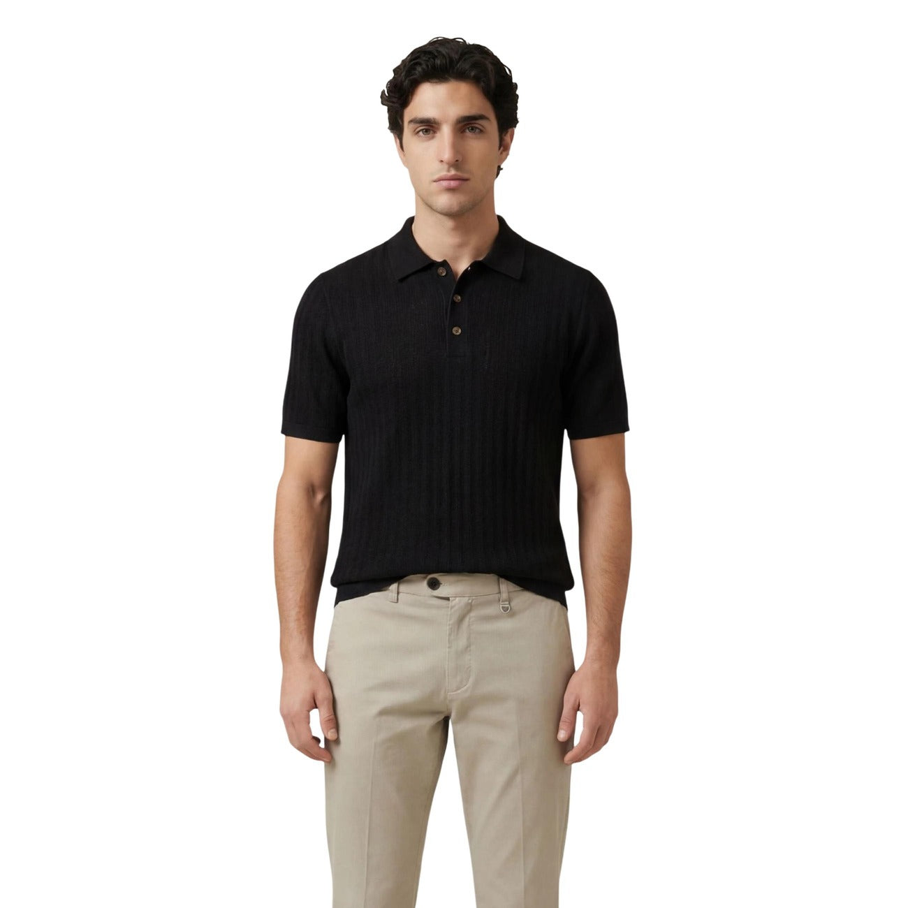 Only & Sons Polo Top Herren Schwarz