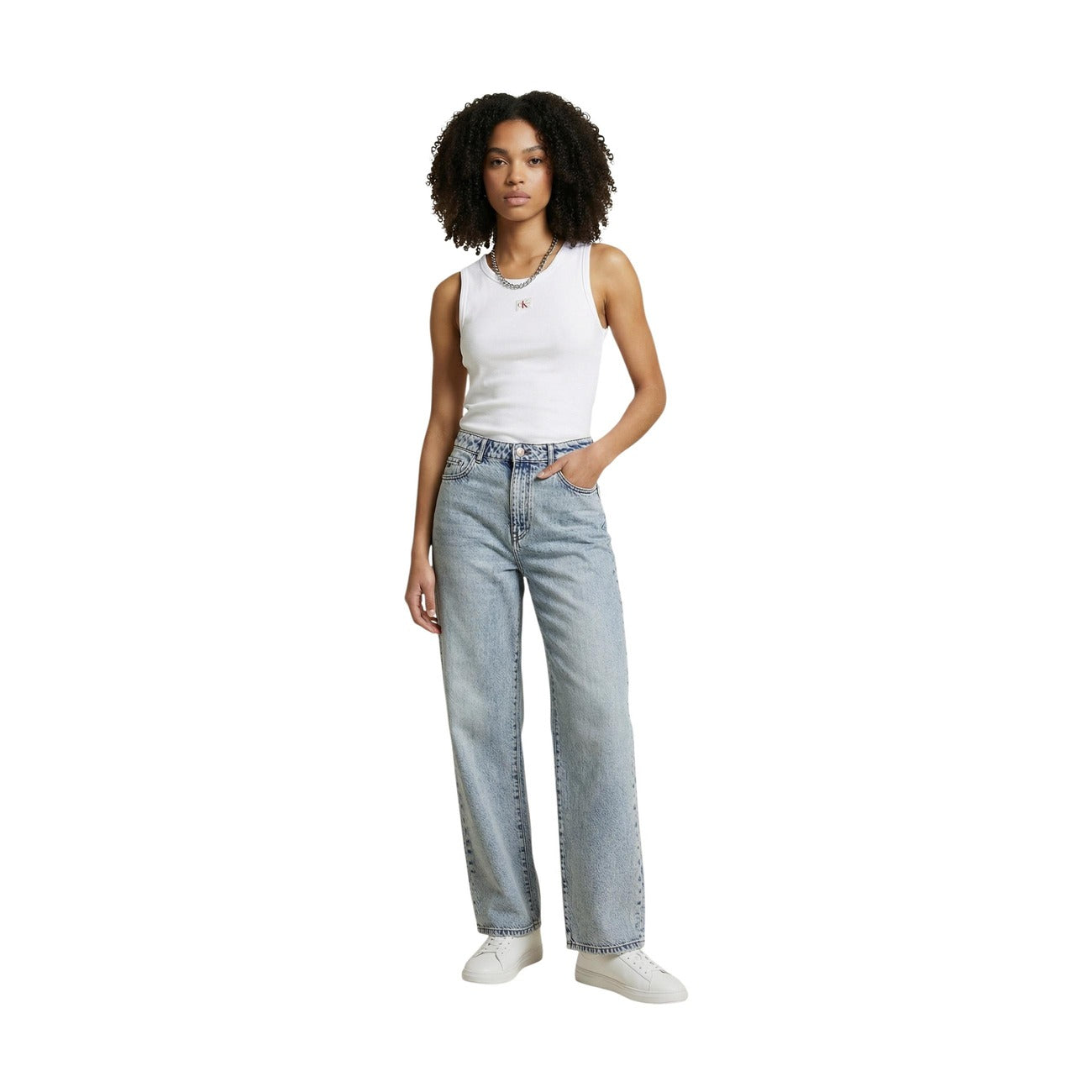 Calvin Klein Jeans Top Damen Weiß