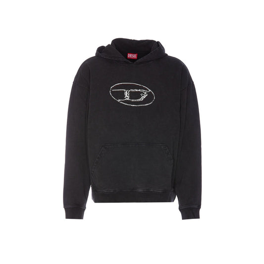 Diesel Sweatshirt Heren Zwart Zwart
