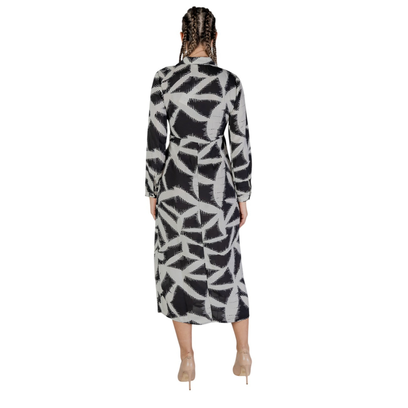 Jacqueline De Yong Jurk Dames Zwart #2361233