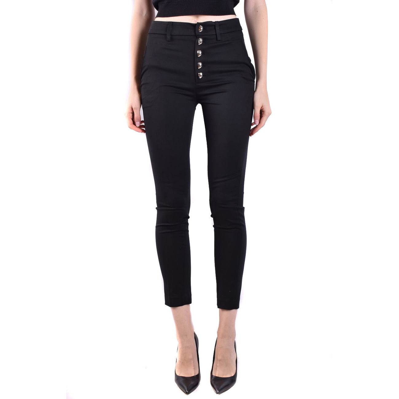Dondup Broek Dames Zwart #2429846