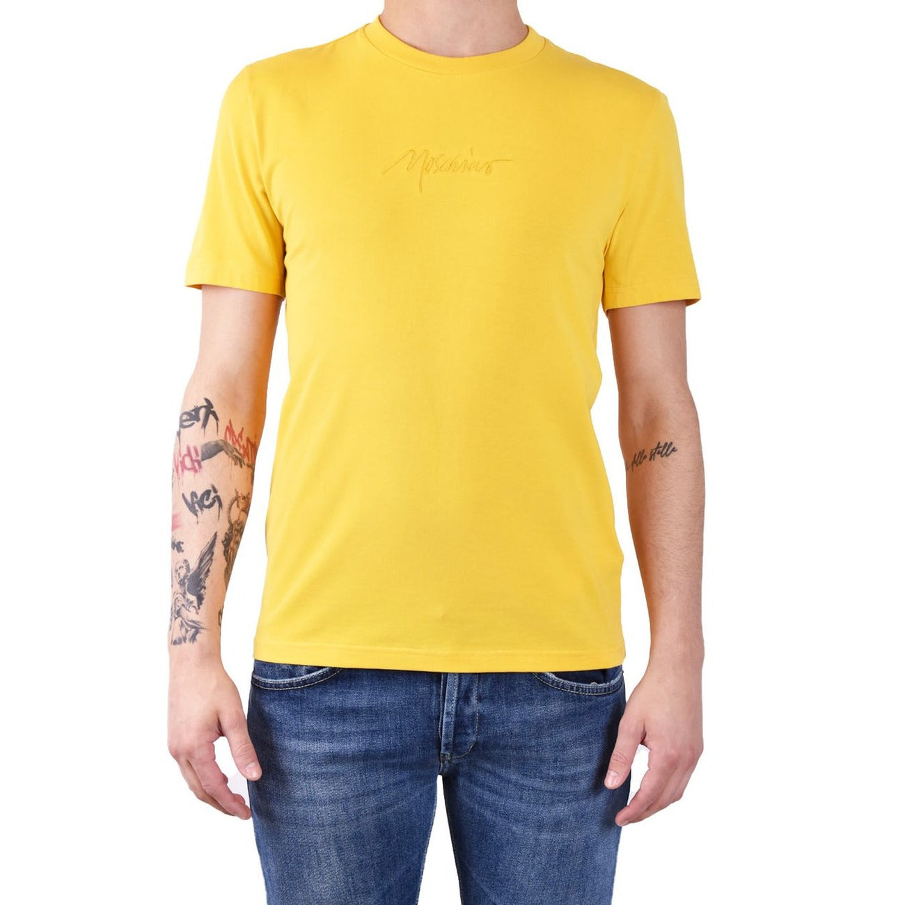 Moschino T-Shirt Herren Gelb