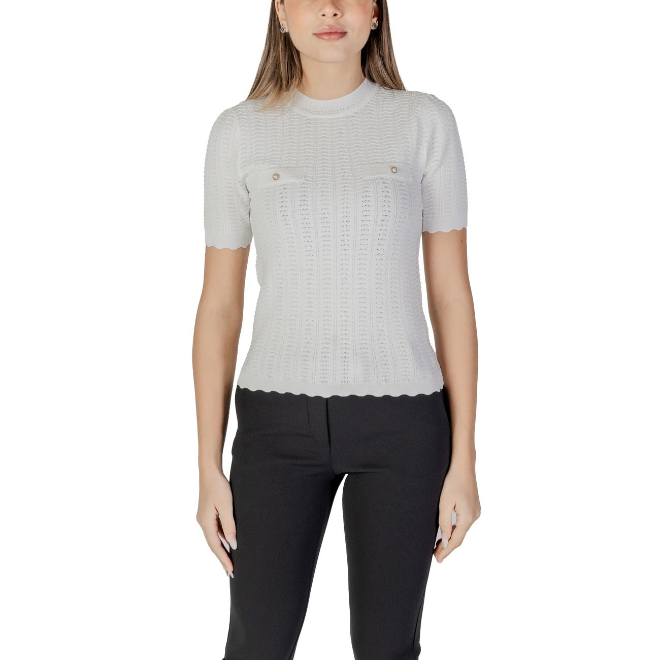 Morgan De Toi T-shirt Dames Wit #2409414