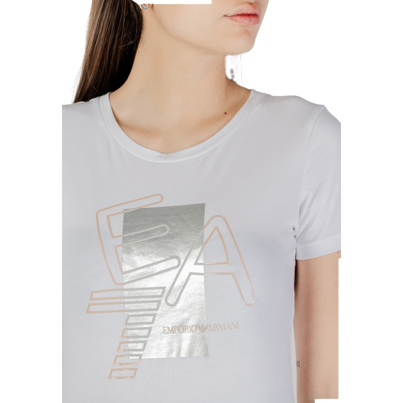 Ea7 T-shirt Dames Wit #2421815