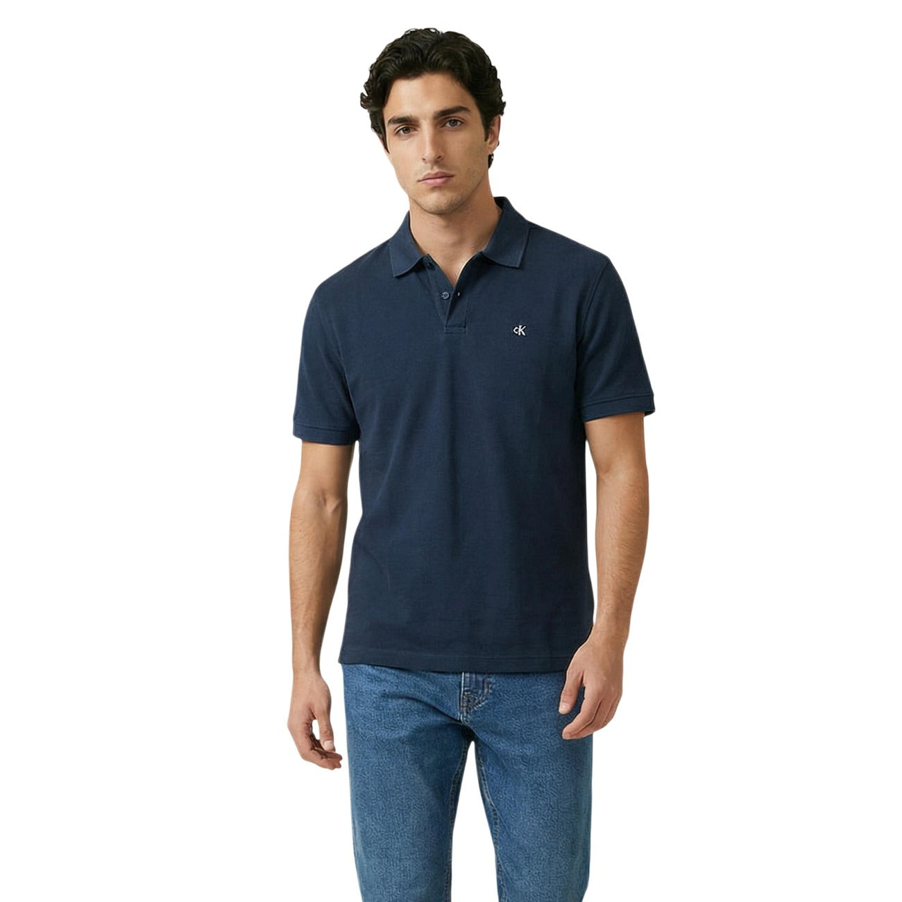 Calvin Klein Jeans Polo Top Men Blue