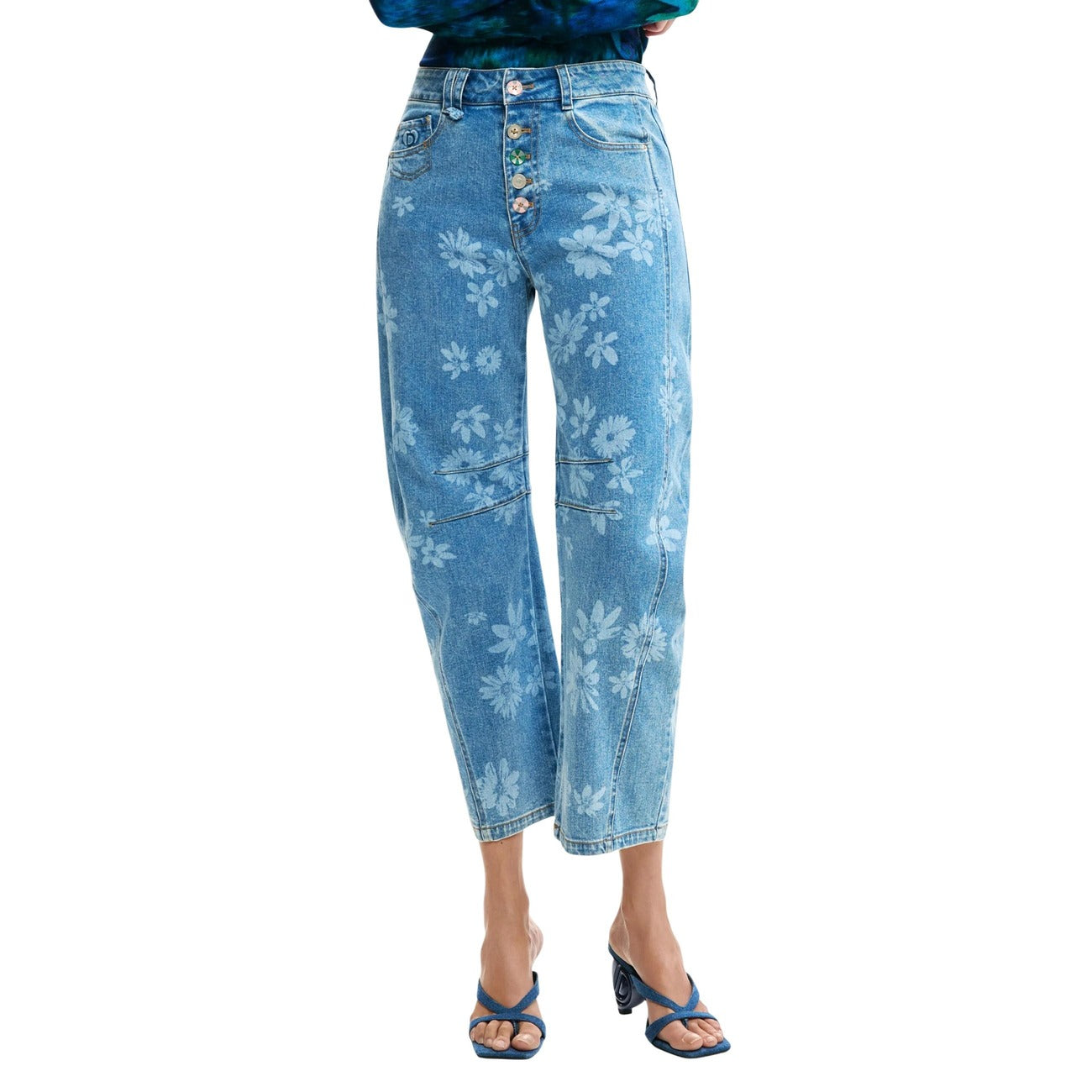 Desigual Jeans Dames Lichtblauw