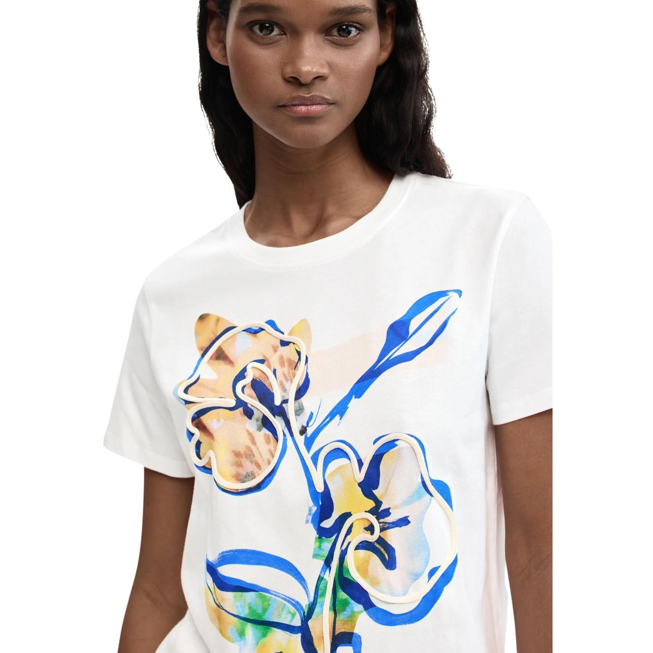 Desigual T-Shirt Damen Weiß