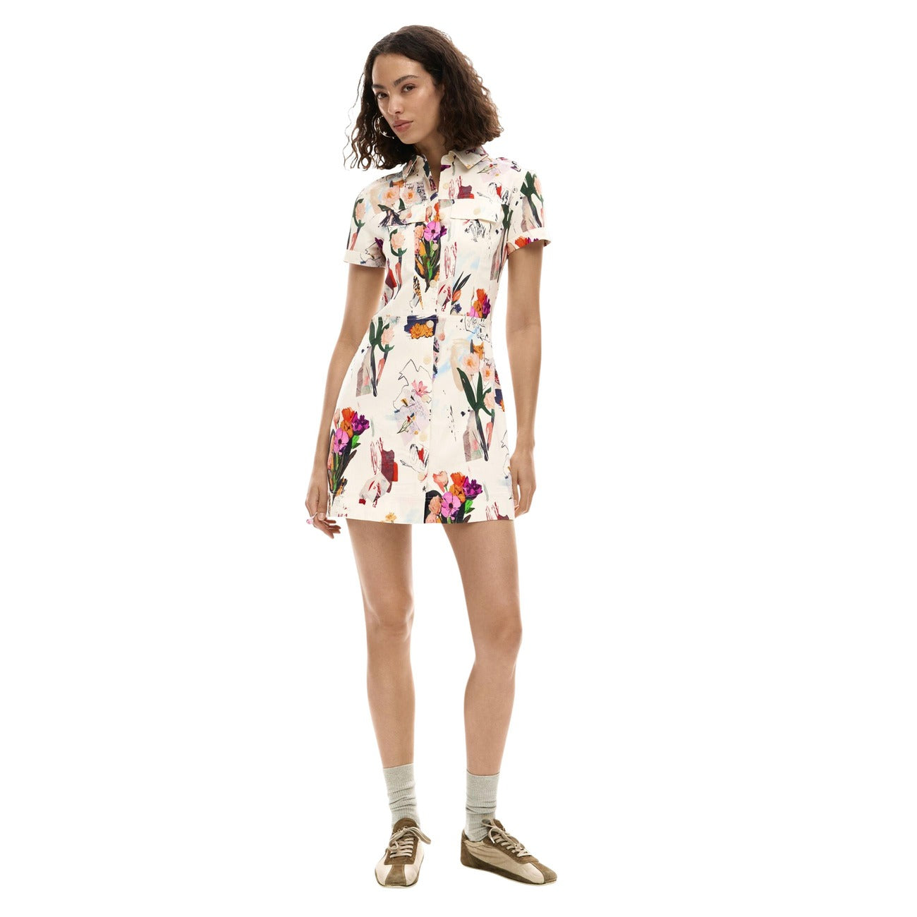 Desigual Kleid Damen Beige #2453780