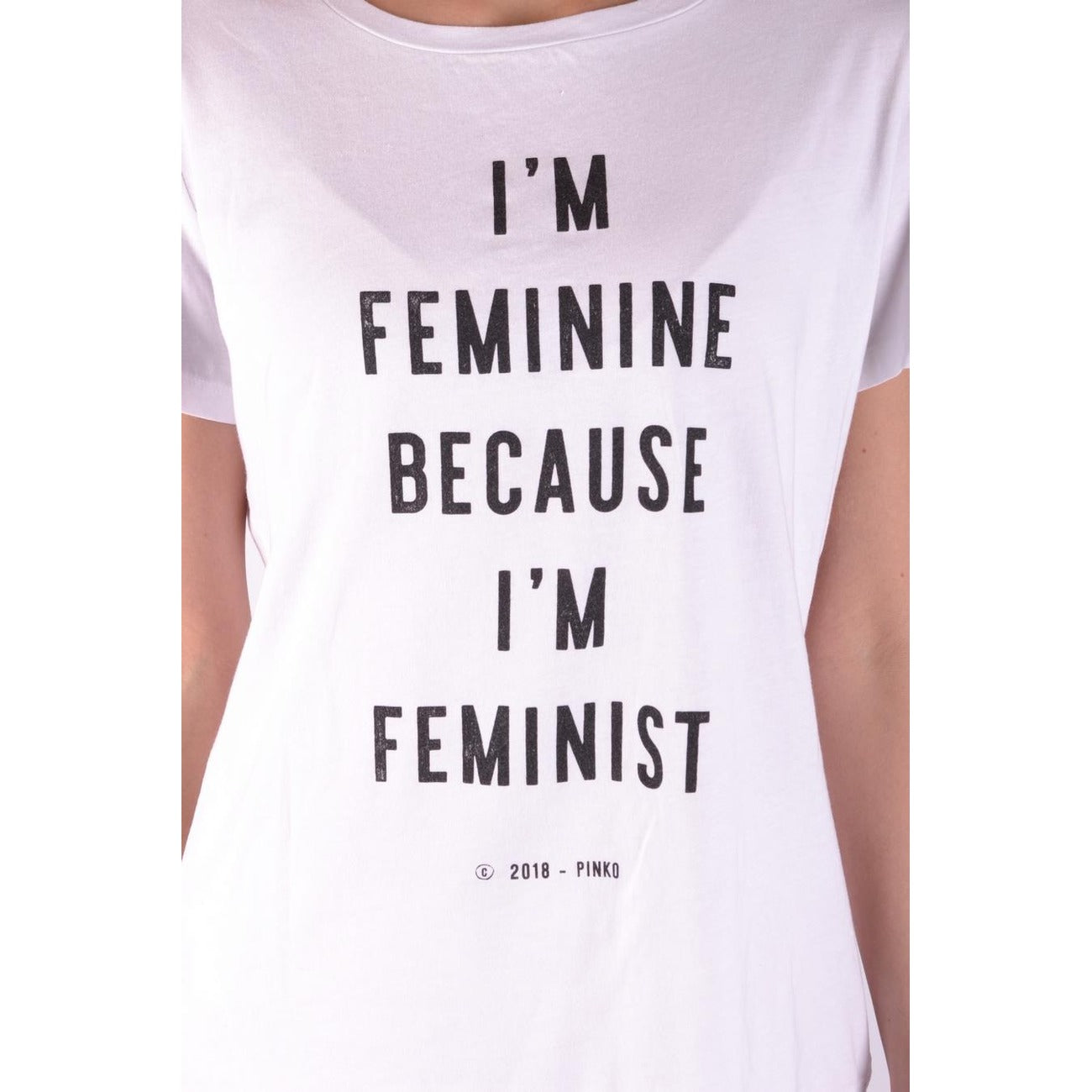 Pinko T-shirt Dames Wit