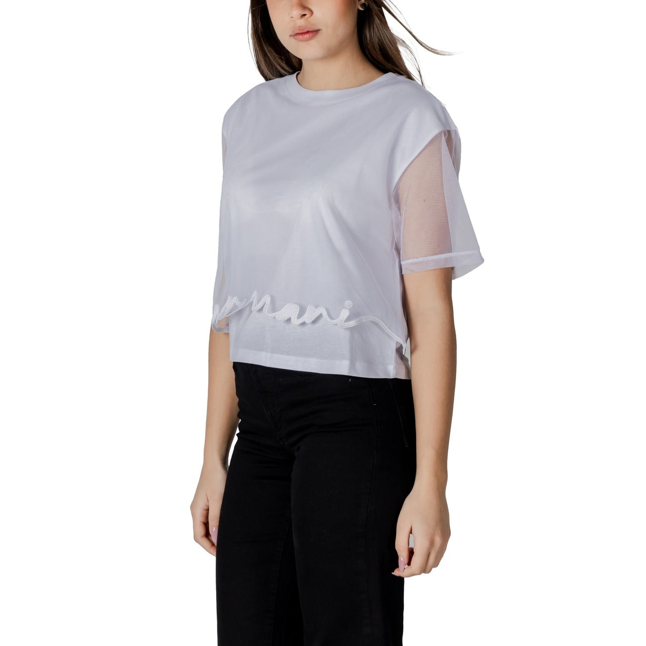 Armani Exchange T-shirt Dames Wit #2411378