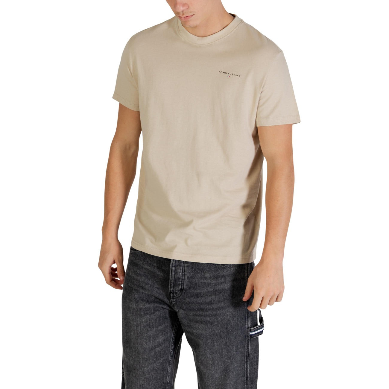 Tommy Hilfiger Jeans T-Shirt Herren Beige #2447278