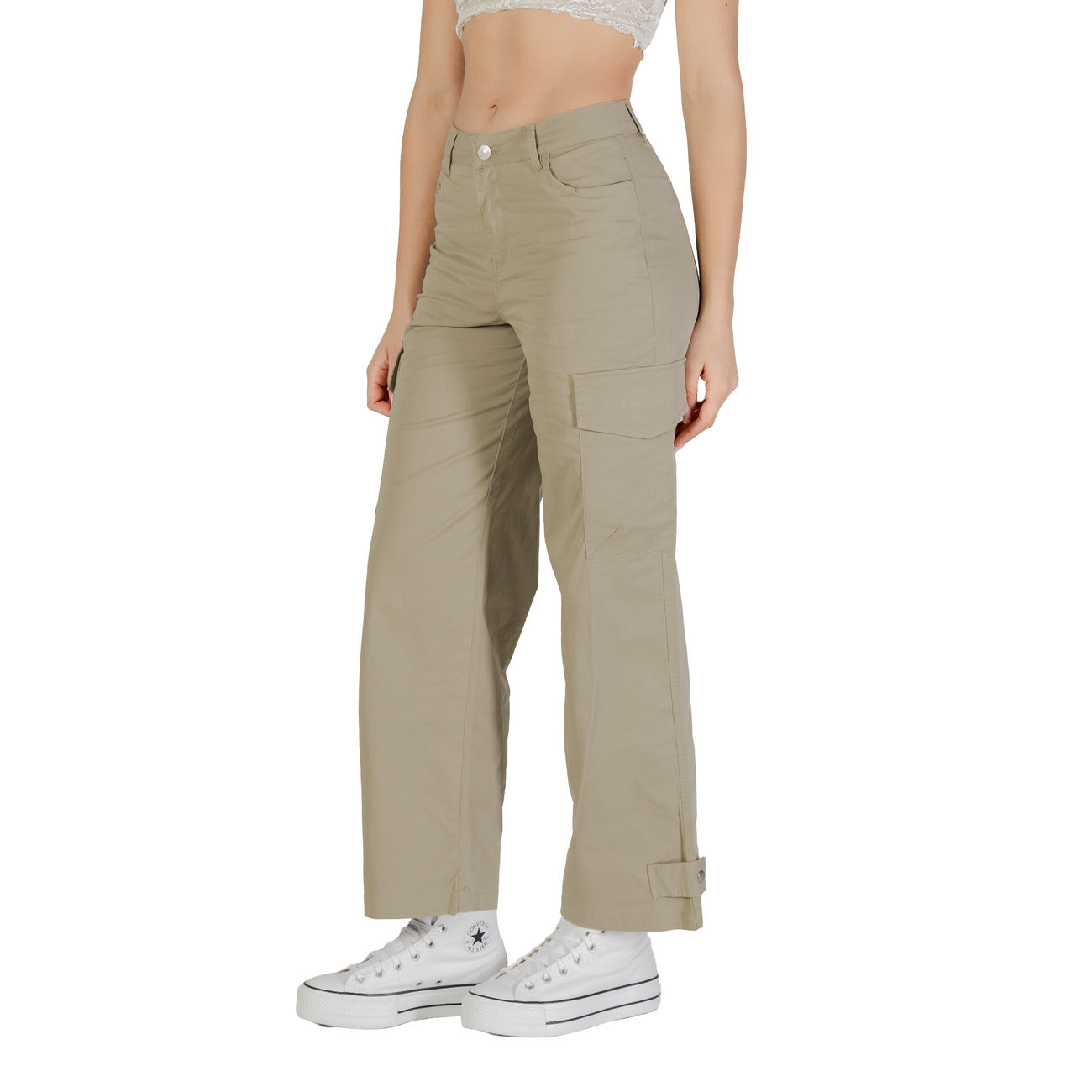Only Broek Dames Beige #2464307