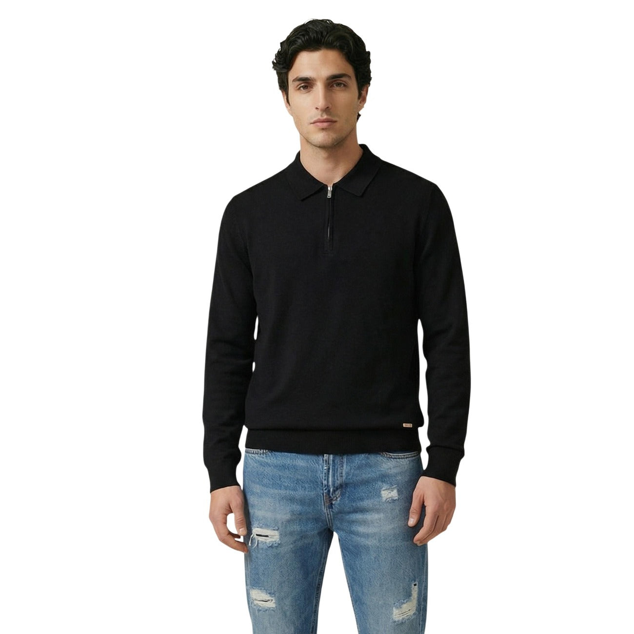 Gianni Lupo Strickmode Herren Schwarz