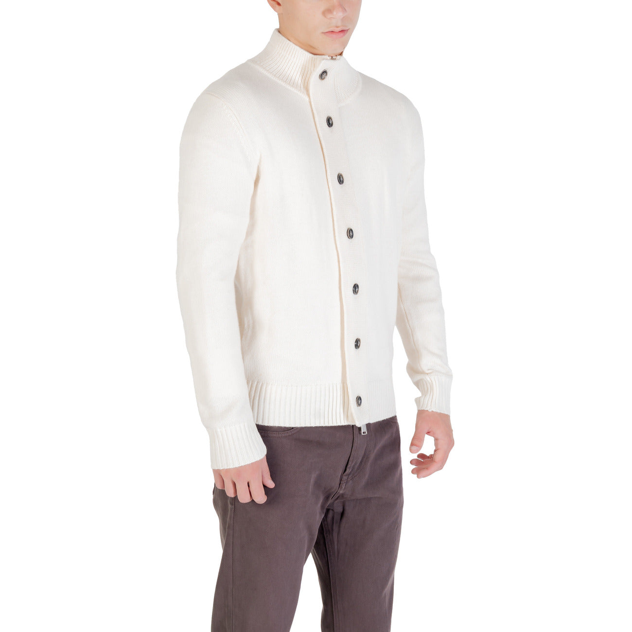 Gianni Lupo Cardigan Heren Wit
