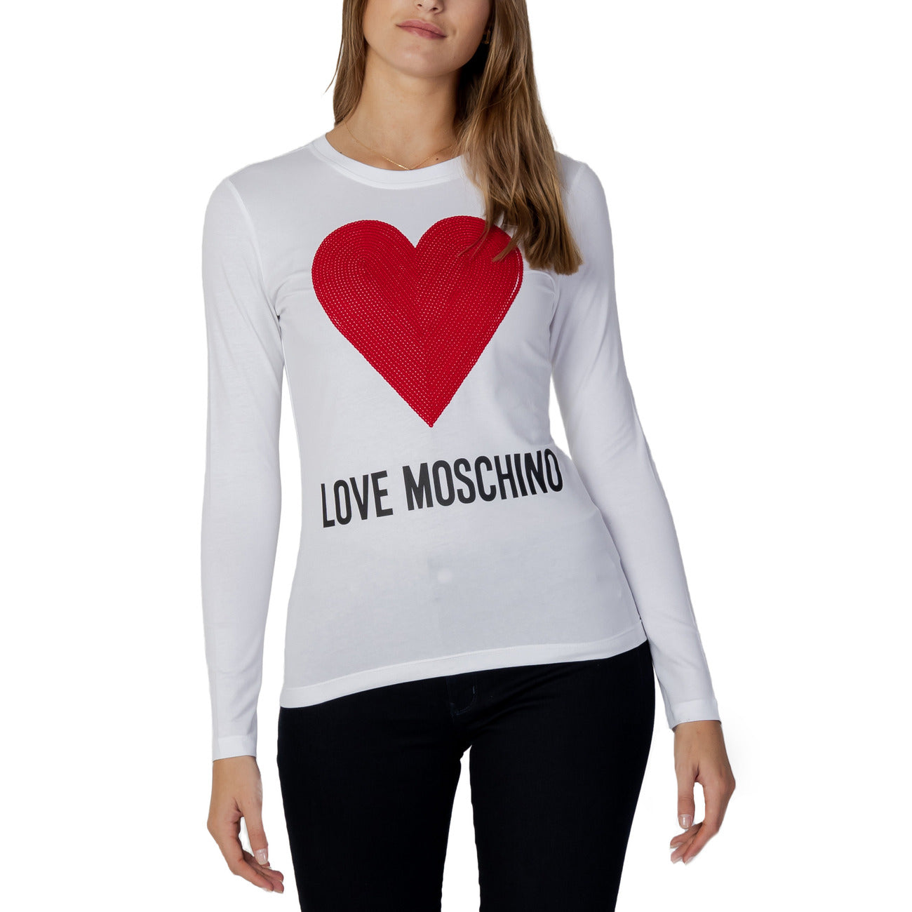 Love Moschino T-shirt Dames Wit #397004