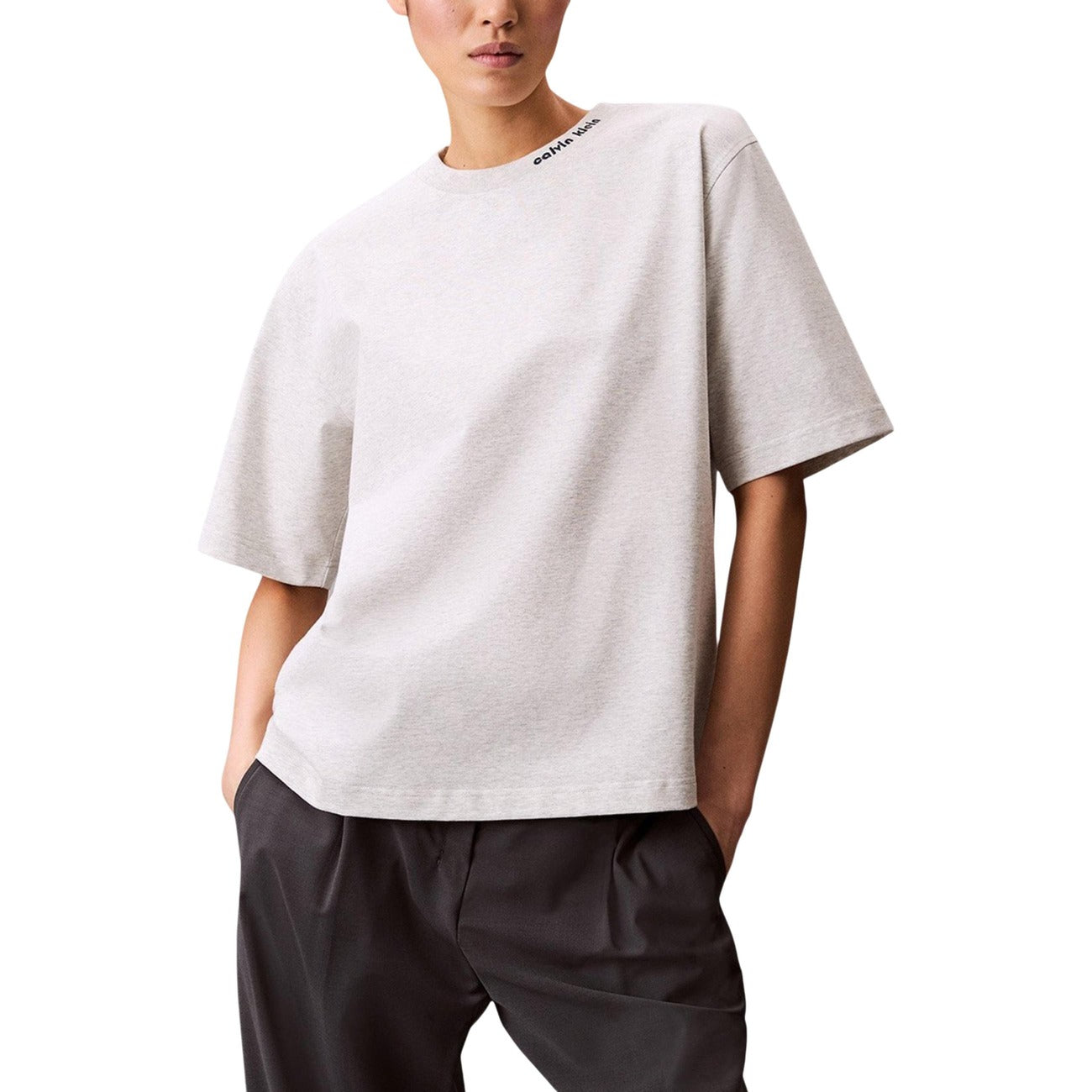 Calvin Klein Jeans T-shirt Dames Grijs #2444338
