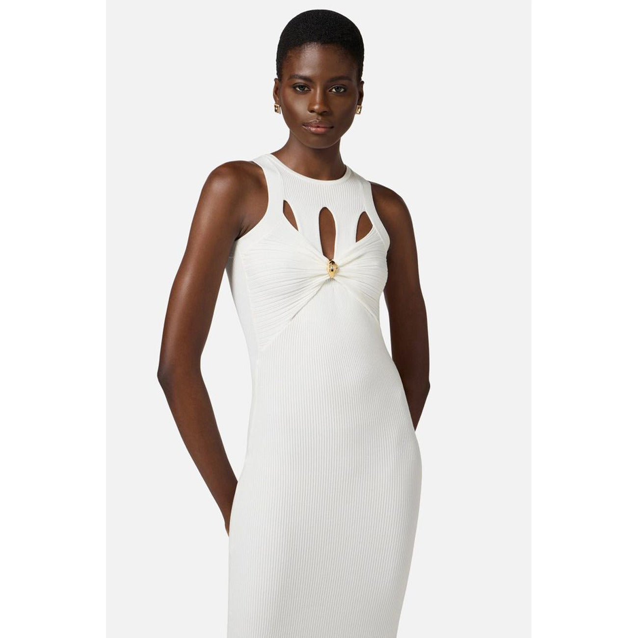Elisabetta Franchi Kleid Damen Weiß