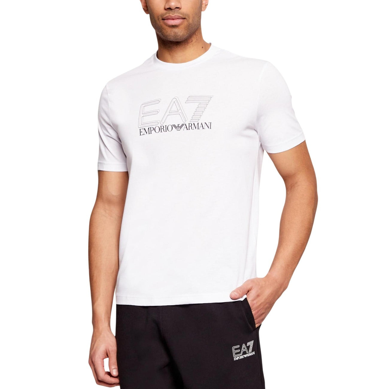 Ea7 T-shirt Heren Blauw #2449674