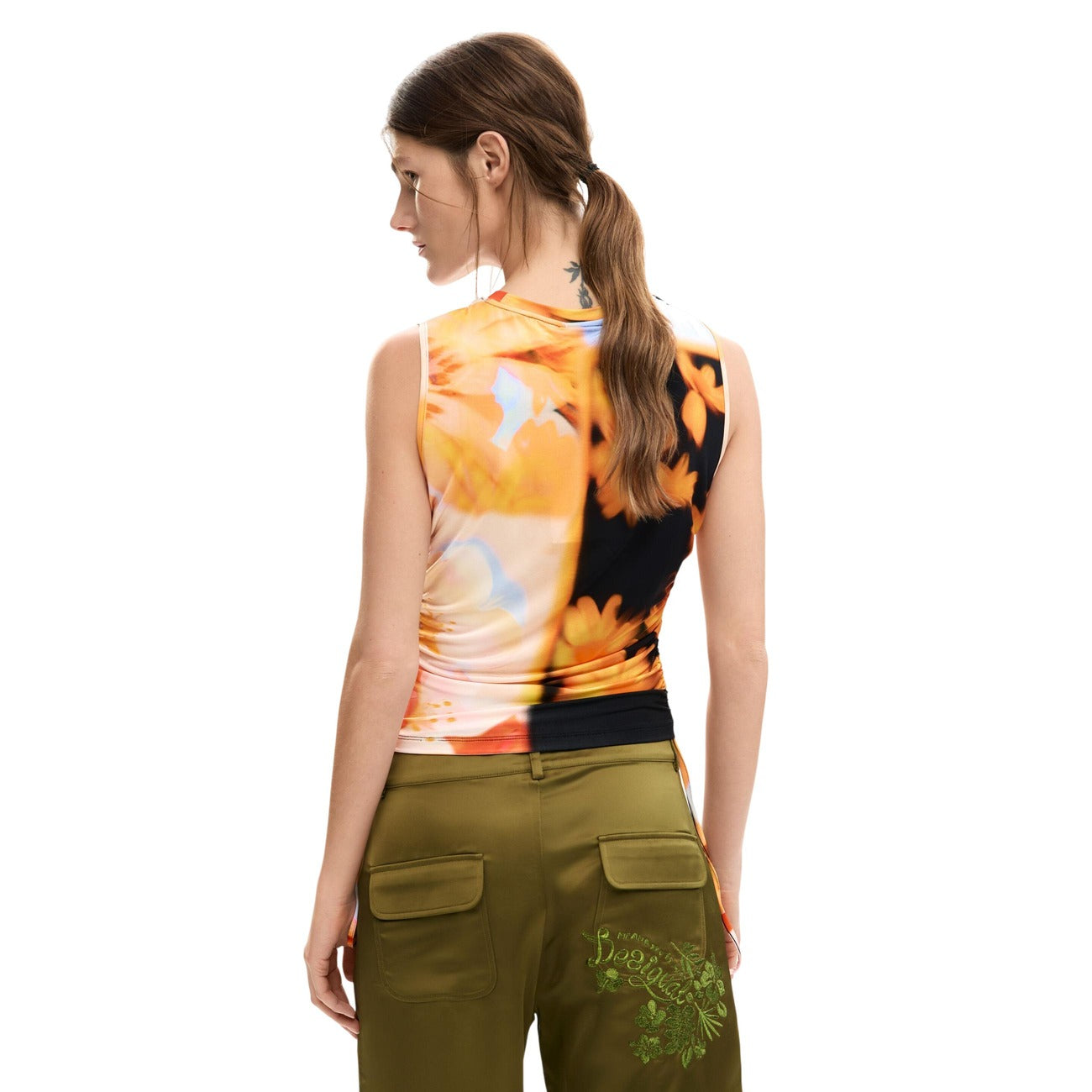 Desigual Top Damen Orange