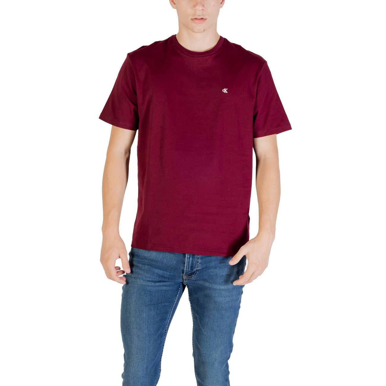 Calvin Klein Jeans T-Shirt Herren Bordeaux