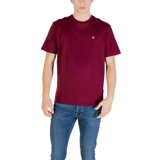 Calvin Klein Jeans T-shirt Heren Bordeaux