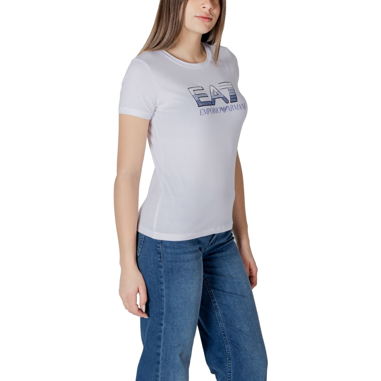 Ea7 T-shirt Dames Wit #2414973