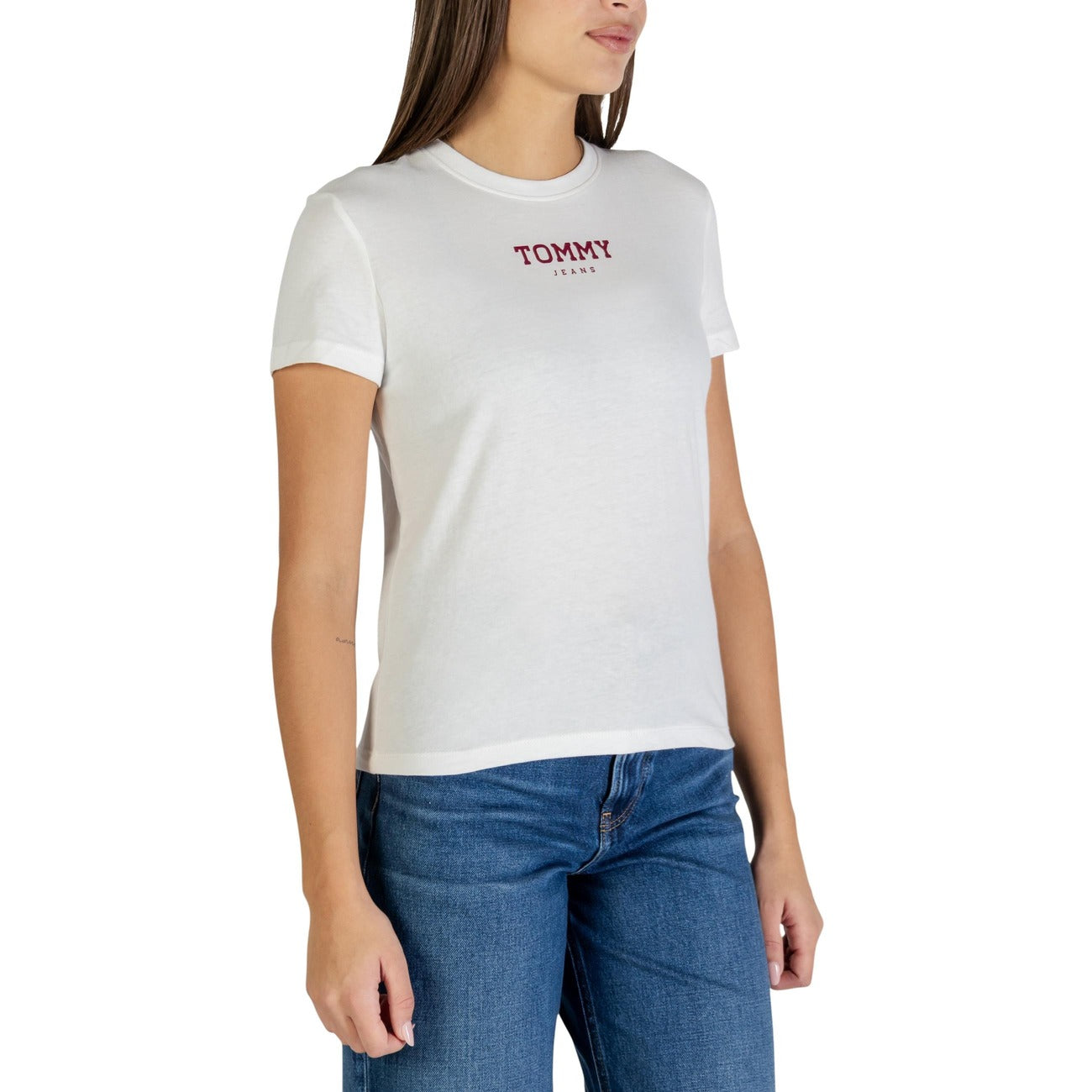 Tommy Hilfiger Jeans T-Shirt Damen Weiß #2447929