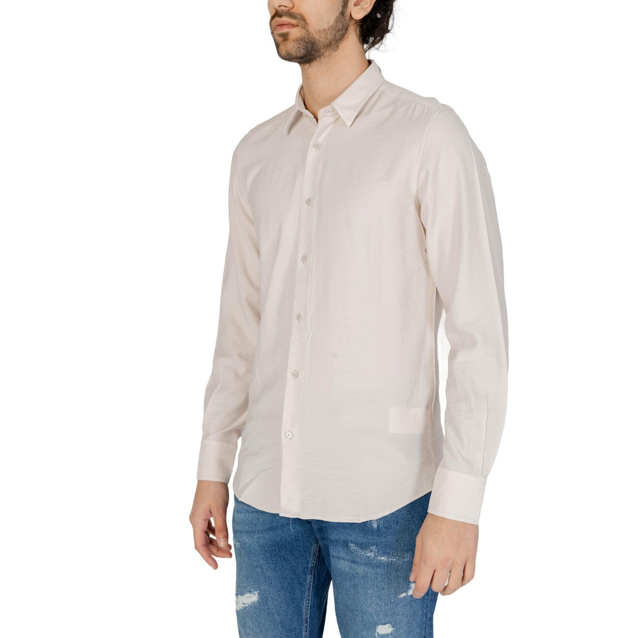 Antony Morato Shirt Heren Beige #2463259