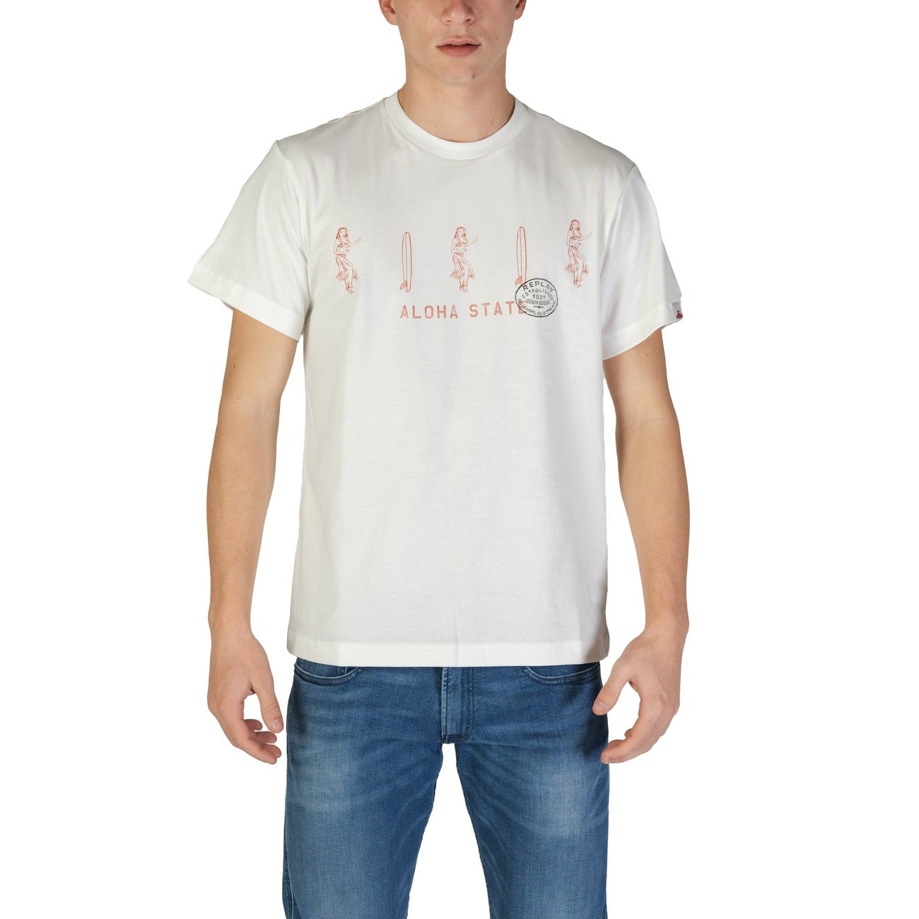 Replay T-shirt Heren Wit #2367891