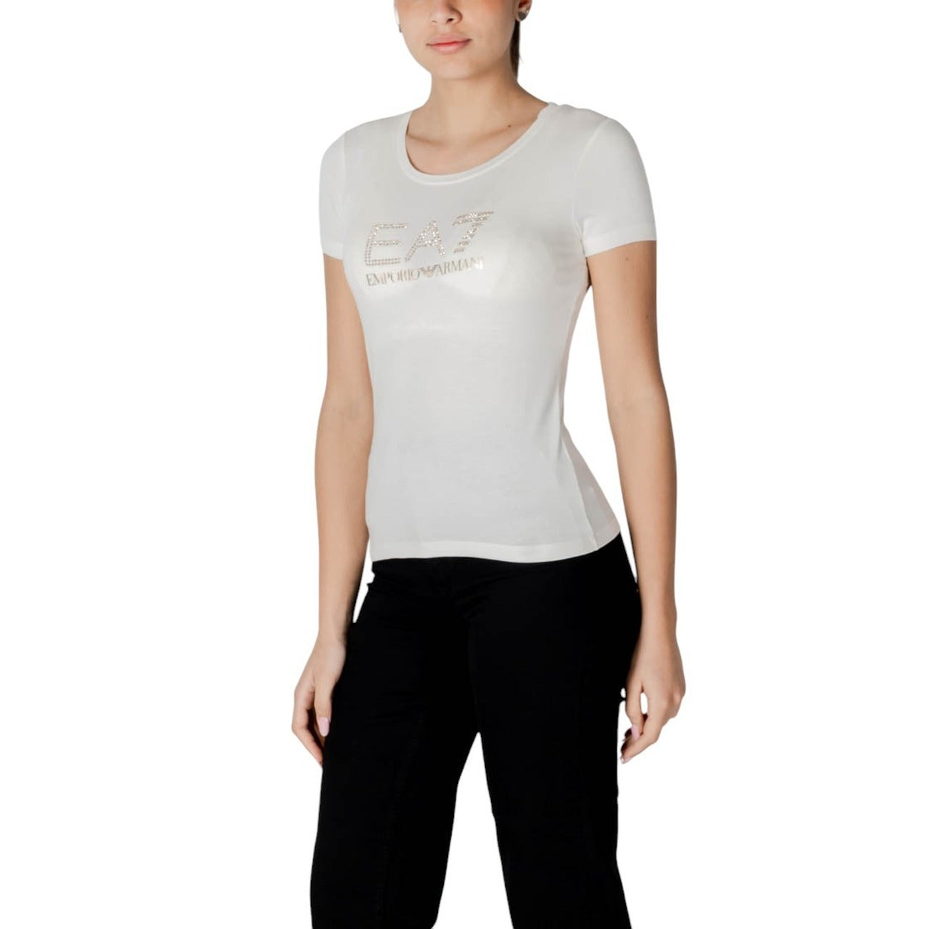 Ea7 T-shirt Dames Wit #2412485