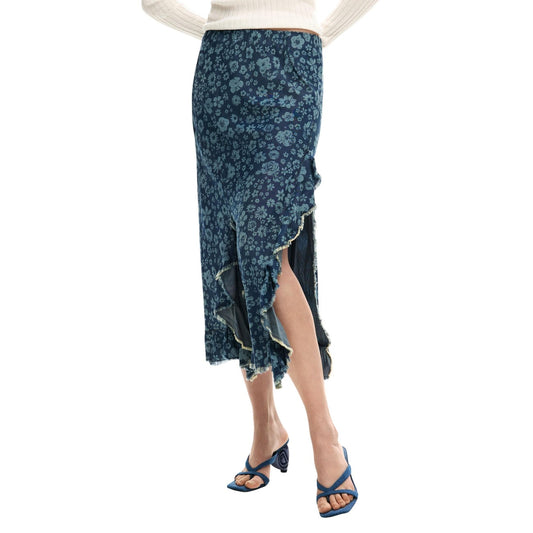 Desigual Skirt Women Blue